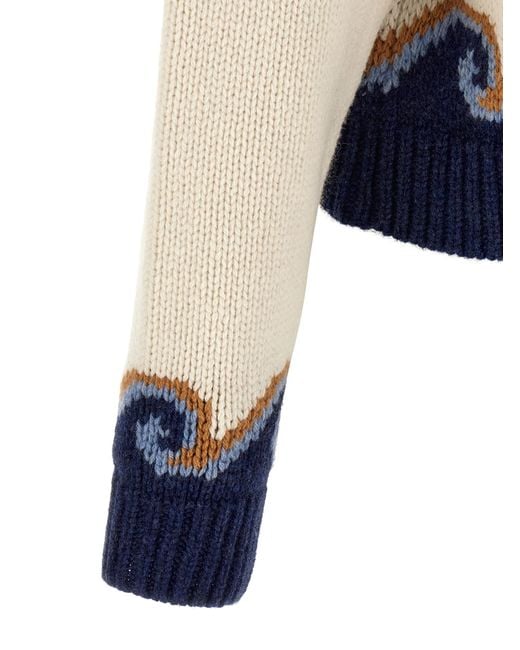 Alanui Blue 'Sweet Winter' Sweater