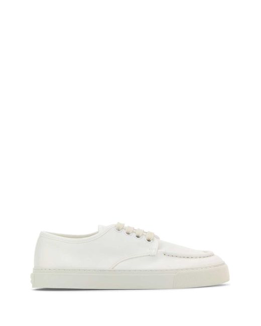 Prada White Canvas Sneakers for men