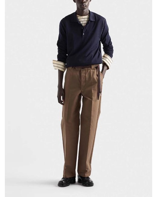 Prada Brown Denim Pants for men