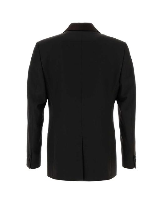 Fendi Black Wool-Blend Jacket for men