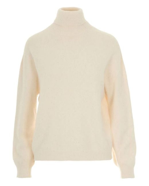 Liu Jo White Roll Neck Sweater