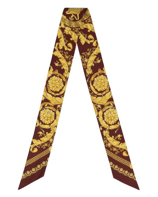 Versace Black Twill Silk Lavallière
