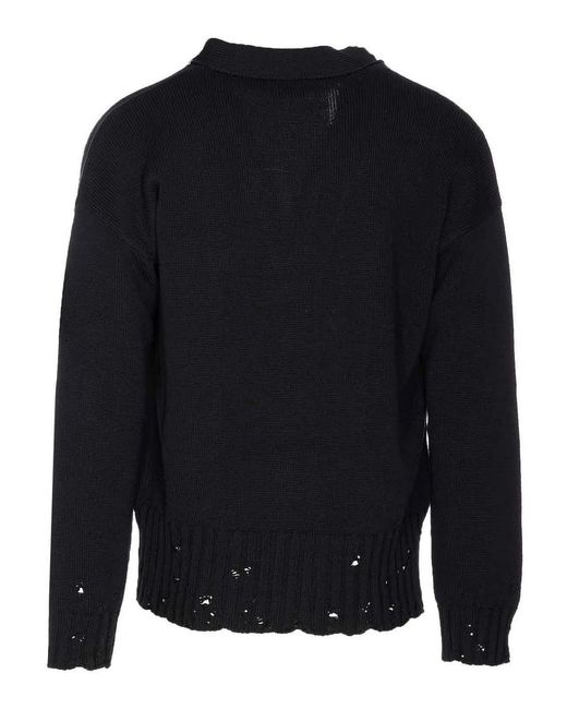 Marni Black Knitted Cardigan With Buttons Closure for men