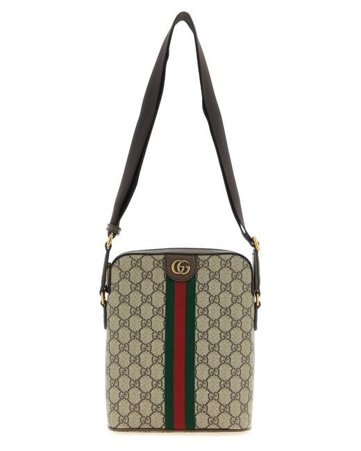 Gucci Metallic 'Ophidia' Small Crossbody Bag for men