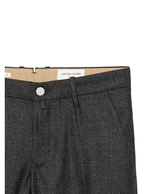 Jacob Cohen Gray Dark Wool Slim Bobby for men