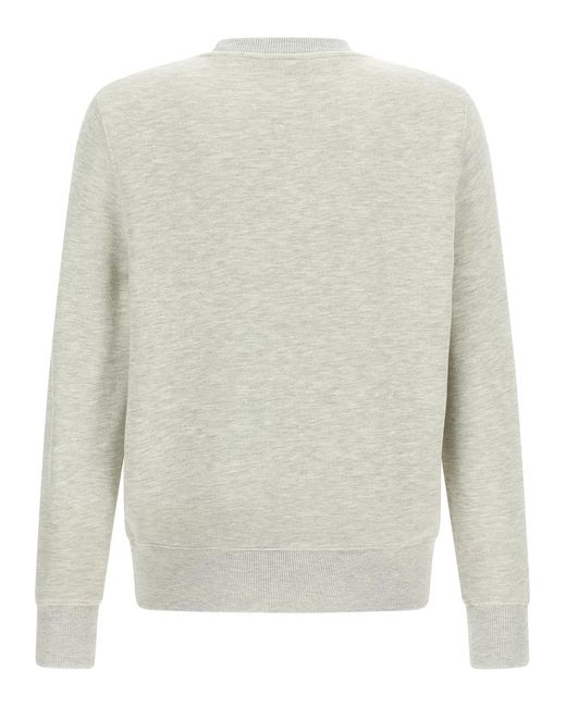 Autry White Logo Embroidery Sweatshirt for men