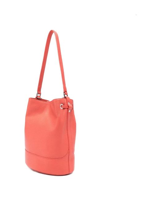 Zanellato Pink Monda' Daily Small Leather Bucket Bag