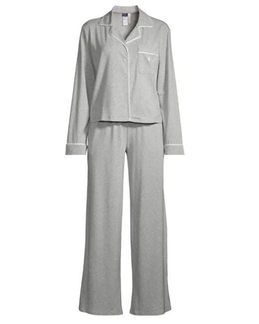 Ralph Lauren Gray Front Button Long Sleeves
