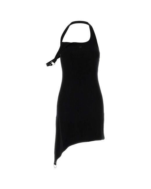 Courreges Black Courregès Viscose Blend Dress