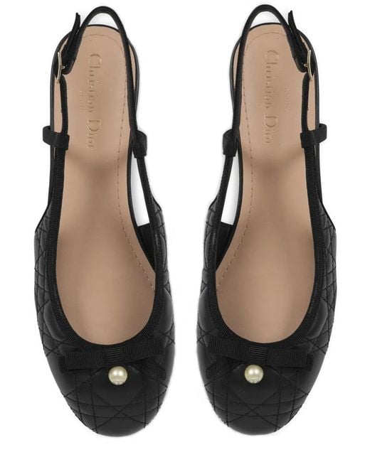 Dior Black Slingback Pumps