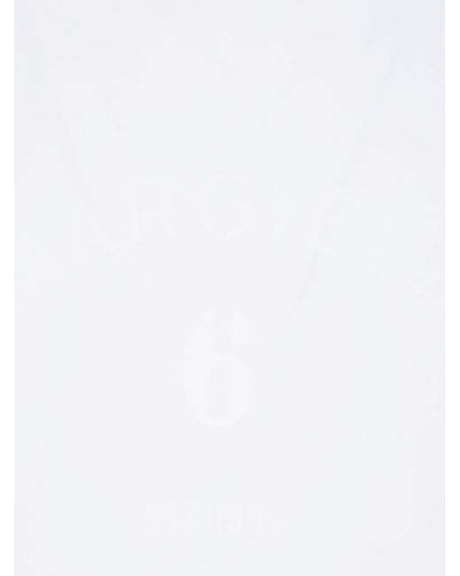 MM6 by Maison Margiela White Classic T-Shirt for men