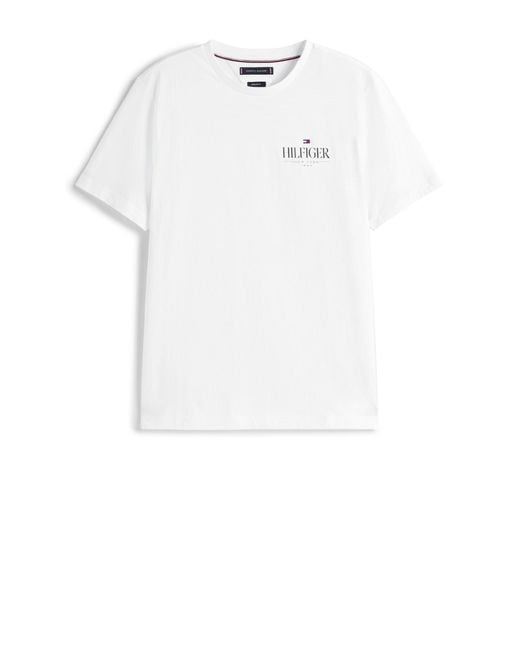 Tommy Hilfiger White T-Shirt With Print for men