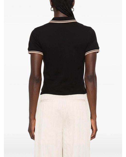 Vivienne Westwood Black Mini Classic Polo Shirt With Orb Embroidery