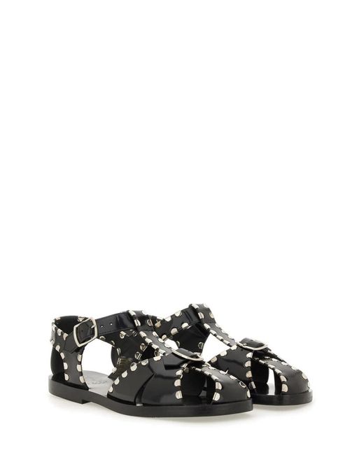 Bally Black Leather Sandals