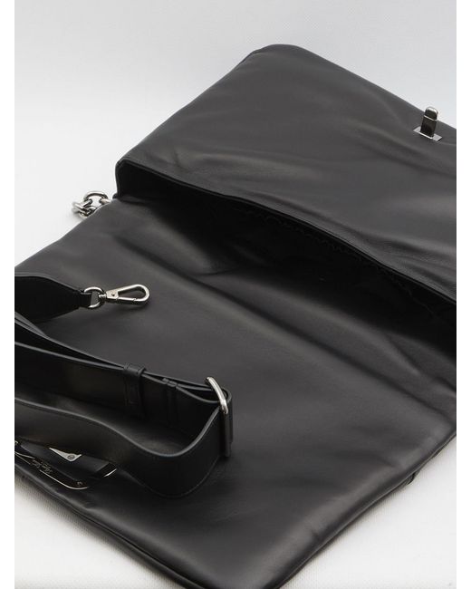 Roger Vivier Black Chic Large Handbag 36X20X7Cm