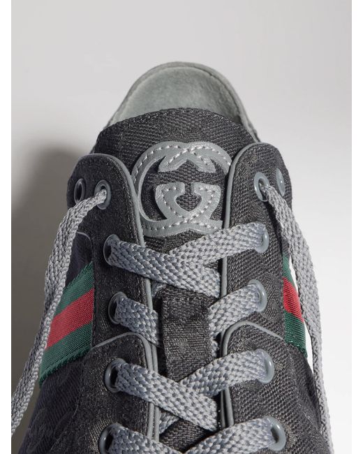 Gucci Black Stretch Low-Top Sneakers for men