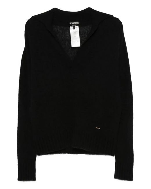 Tom Ford Black Cashmere Silk Sweaters
