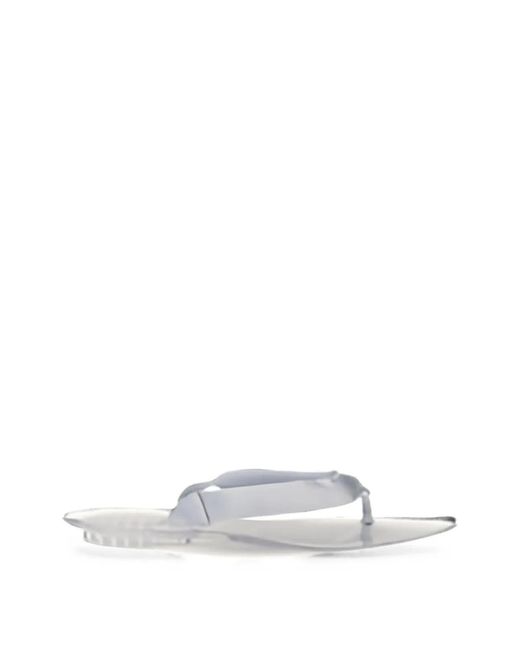 Alaïa White Invisible Padded Tongs For