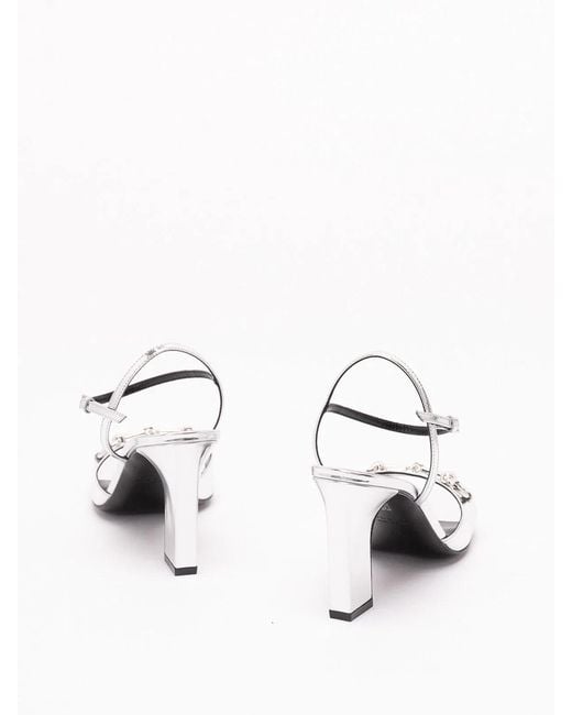 Gucci White 'Signora' Sandals