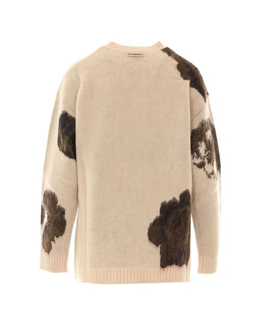 Pinko Natural Acrylic Polyamide Sweater