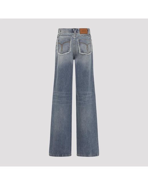 Versace Blue Denim Cotton Jeans