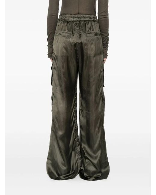 Rick Owens Green Carco Drawstring Trousers