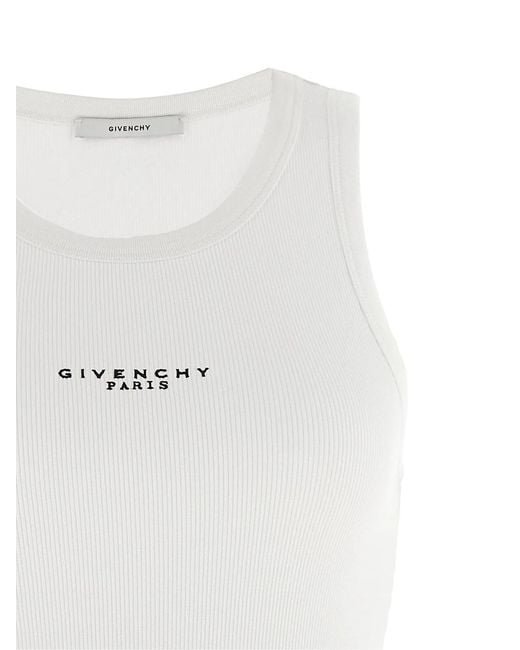 Givenchy White Logo Top
