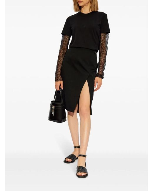 Givenchy Black Wool Skirt