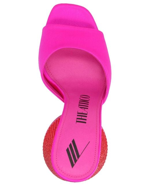The Attico Pink 'Luz' Mules
