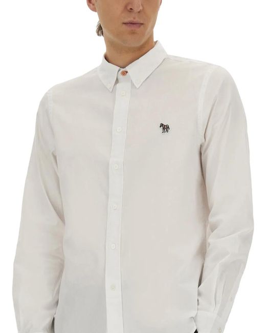 Paul Smith White Ps Paul Smith Organic Cotton Shirts for men