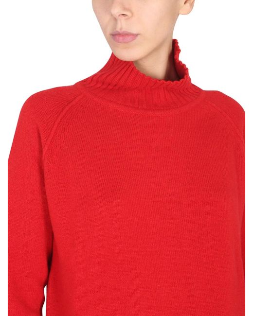 Stefano Mortari Red Turtleneck Shirt