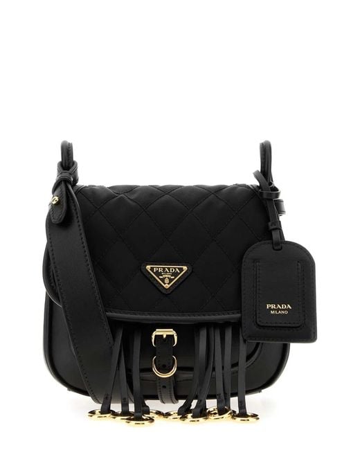 Prada Black Tessuto+Pelle