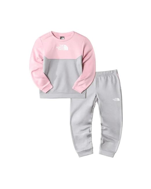 The North Face Pink Set Sweatshirt With Pants "Surgent"