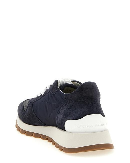 Brunello Cucinelli Blue 'Active' Sneakers