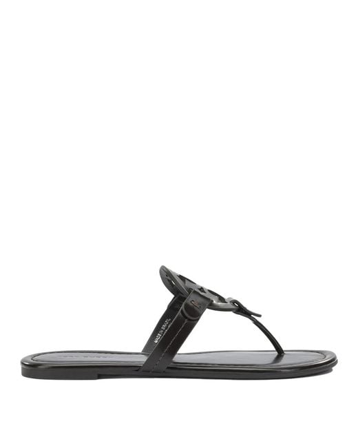 Tory Burch Black Ovine Leather Sandals