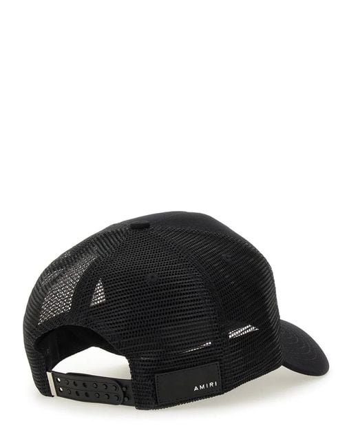 Amiri Black Cappello Da Baseball Con Logo for men