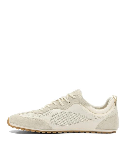 Tory Burch White Suede Leather Sneakers