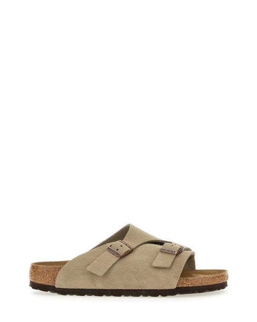 Birkenstock Brown Zurich Suede Sandals for men