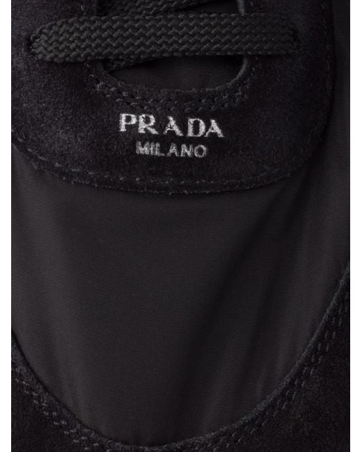Prada Blue Flat Shoes for men