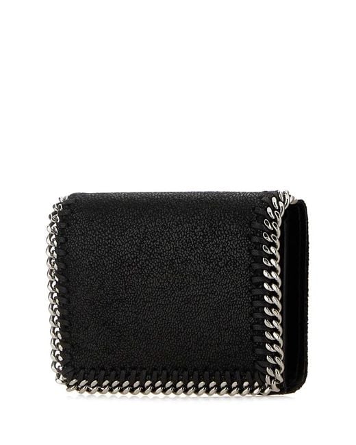 Stella McCartney Black Falabella Bifold Wal