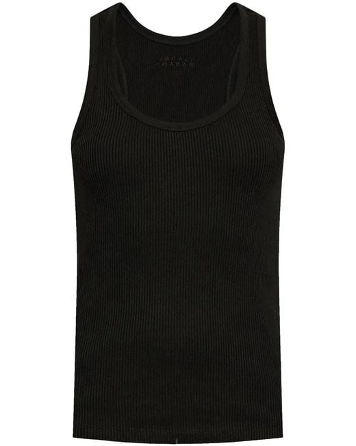 Isabel Marant Black Thea Cotton Tank Top