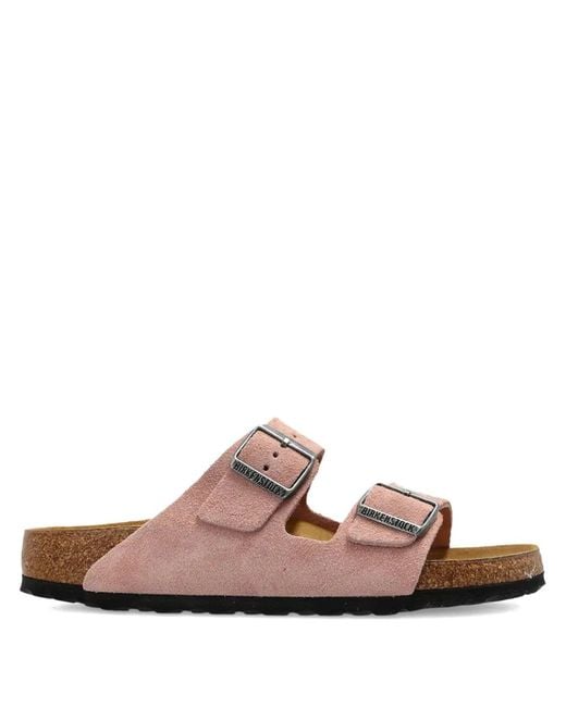 Birkenstock Pink Arizona Suede Sandals