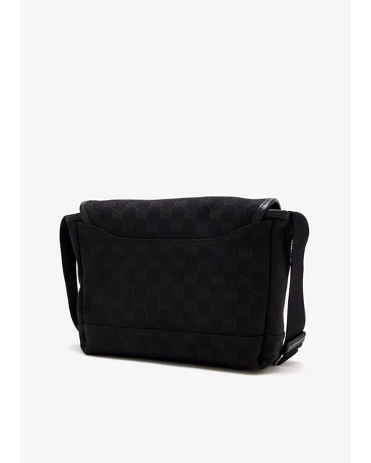 Gucci Black Monogram Shoulder Bag for men