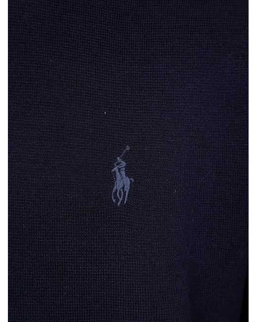 Polo Ralph Lauren Blue Long Sleeve Full Zip Sweater for men