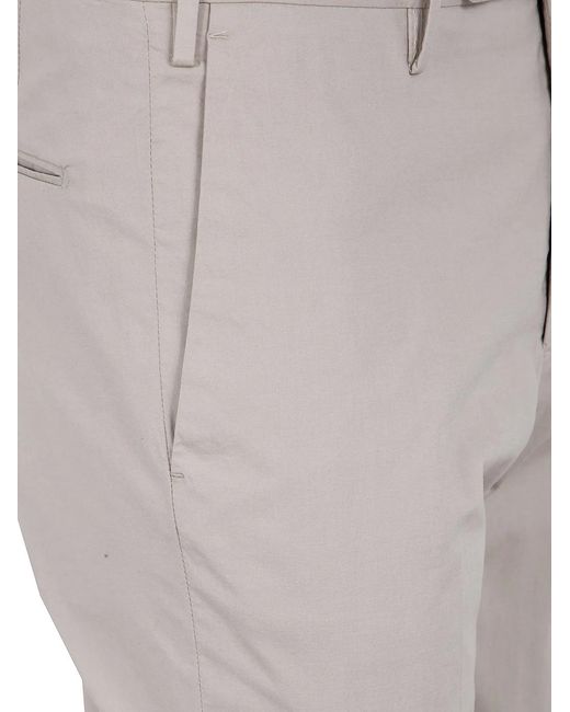 Incotex Gray Classic Chino Trousers for men