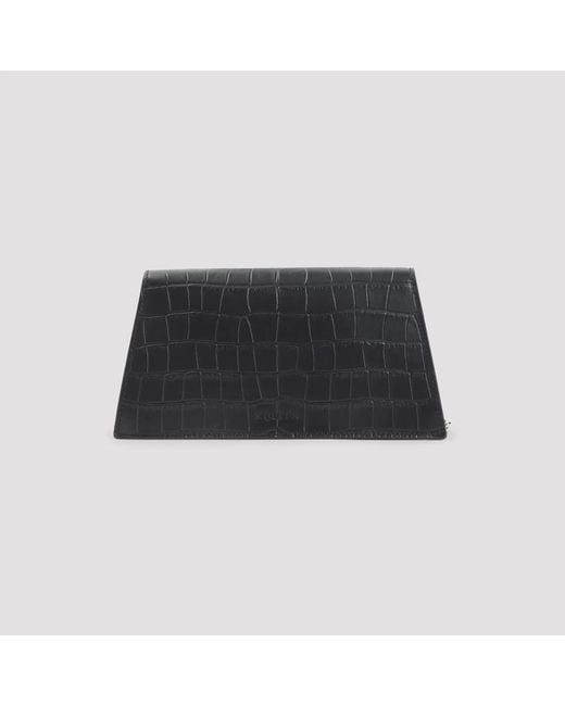 McQueen Black Skull Mini Clutch