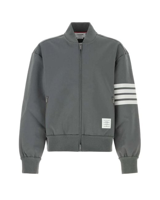 Thom Browne Gray Bomber W for men