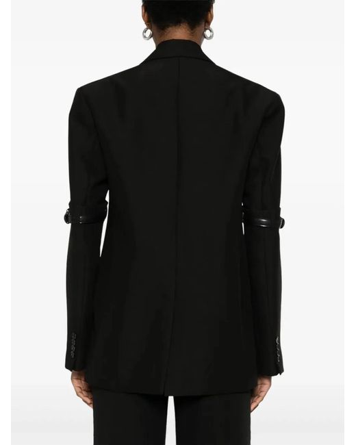 Coperni Black Logo Belted Blazer