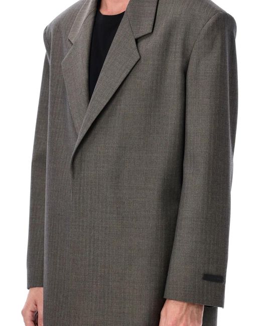 Fear Of God Gray Single Breasted Blazer
