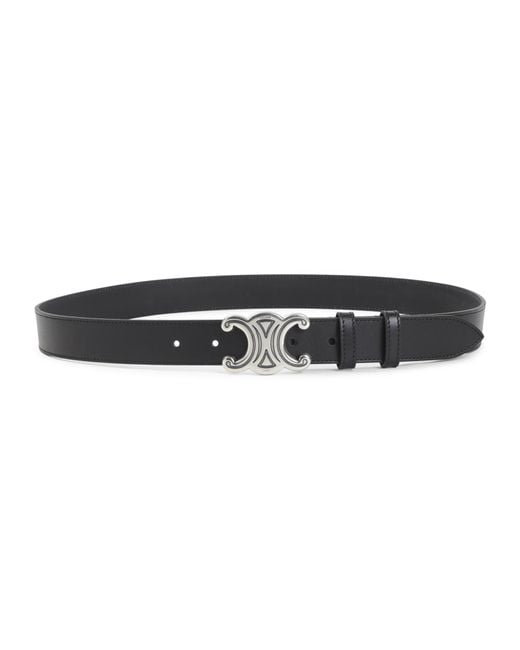 Céline Black Large Helium Belt for men